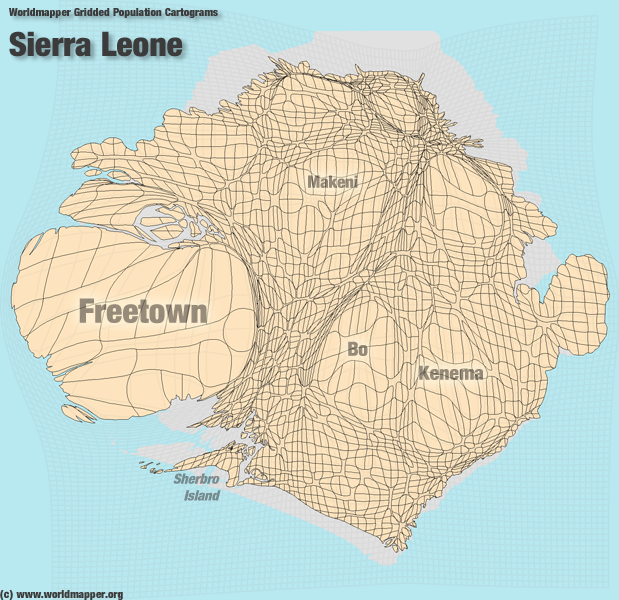 Sierra Leone Bevölkerung Verteilung